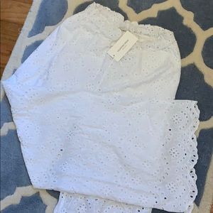 White beachy wide leg pants